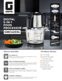 غذاساز دیجیتال 5 کاره جیپاس مدل gmc42034 لیتر3