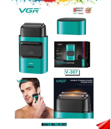 شیور شارژی وی جی آر مدل V-307 با دور موتور ۹۰۰۰ RPM